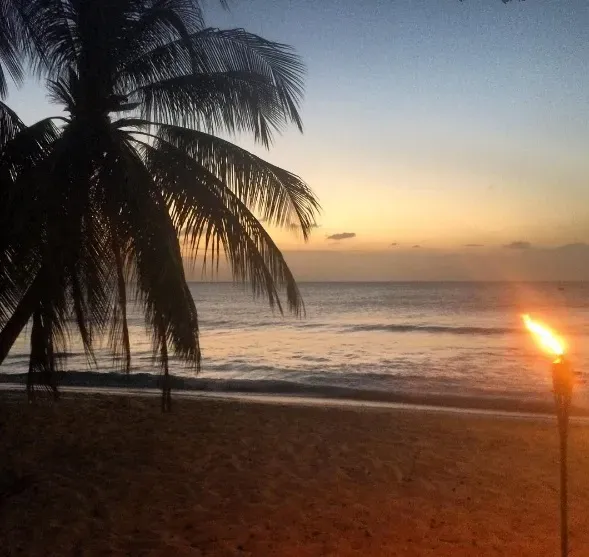Barbados at night